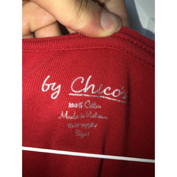 chico’s red basic tee - Picture 3 of 3